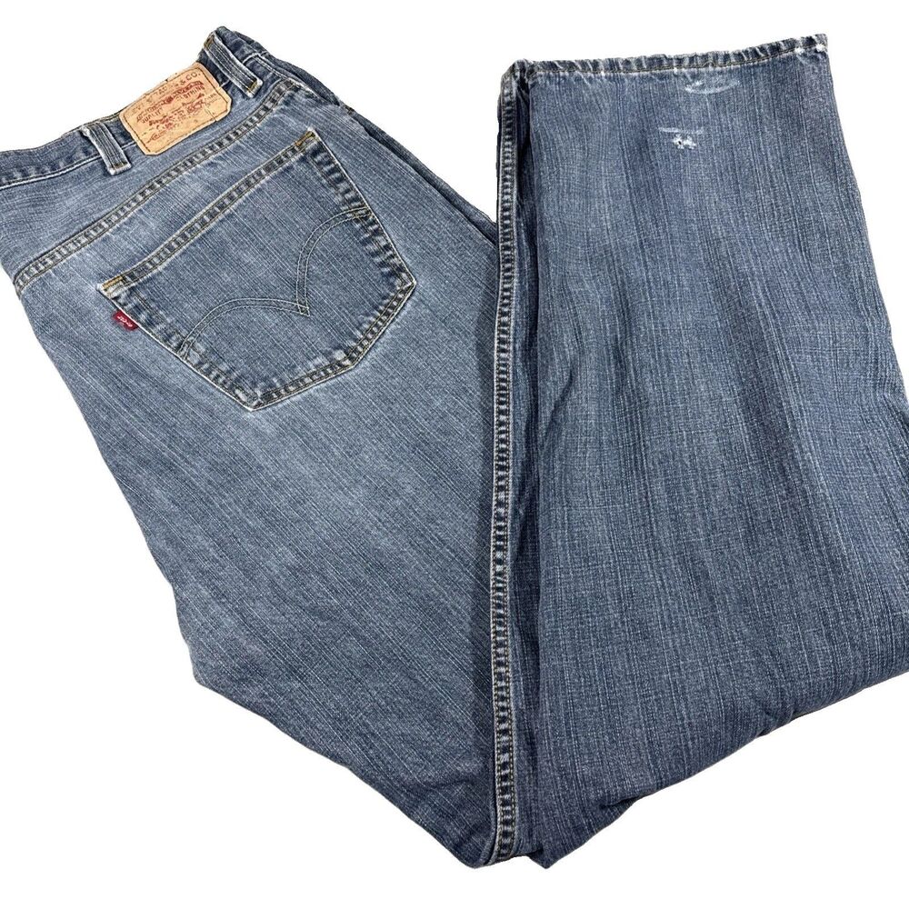 Levi's 559 Relaxed Straight Jeans Mens 42x36 Blue Medium Wash Denim Pants